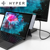 HyperDrive Surface Pro4/5/6扩展坞Microsoft微软笔记本电脑转换器HDMI/MiniDP完美贴合Type-c