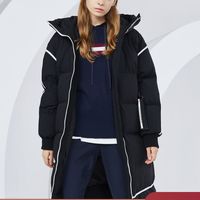 波司登冬季运动潮流羽绒服女士中长款保暖厚款外套B80142124