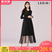 乐町连衣裙夏装2020年新款裙子仙女超仙森系拼接网纱连衣裙