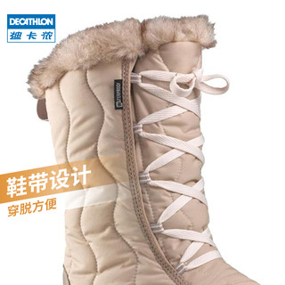 迪卡侬 户外保暖防滑加厚雪地靴