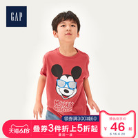 Gap男童迪士尼联名短袖T恤夏季550169 2020新款米奇儿童洋气上衣