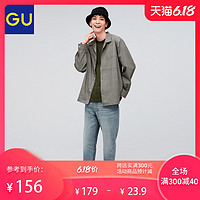 GU极优男装高腰修身牛仔九分裤(水洗产品)春季新款时尚复古323407