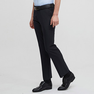圣得西免烫西裤男直筒2020夏季薄款商务正装修身职业垂感西服裤子