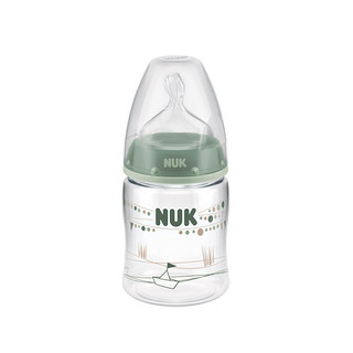 NUK150ml宽口径PA彩色奶瓶带初生型0-6个月硅胶中圆孔奶嘴