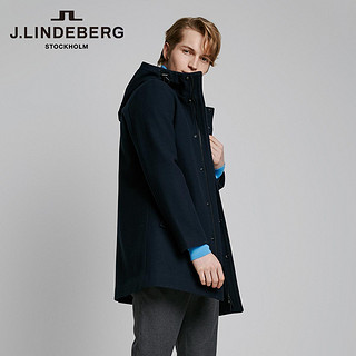 J.LINDEBERG金林德伯格早春时尚潮流休闲连帽毛呢大衣男51834S505