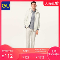 GU极优男装卫衣拉链连帽运动开衫2019新款潮流时尚男上衣314539