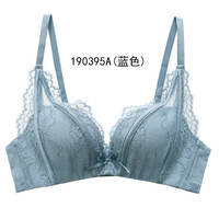 歌瑞尔甜美蕾丝小胸聚拢内衣女无钢圈性感深V少女文胸罩AOB19144