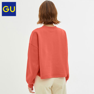 GU极优女装套头卫衣(字母)2019秋冬新款时尚休闲圆领套头衫320447
