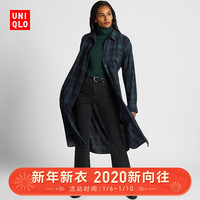 女装 法兰绒衬衫式连衣裙(长袖) 418614 优衣库UNIQLO