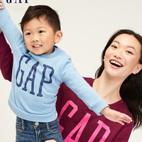 Gap男幼童时尚LOGO套头卫衣春522983 活力亮色童装休闲上衣亲子款