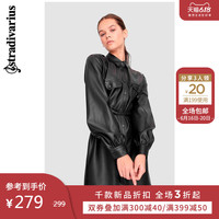 Stradivarius 气质人造皮衬衫式连衣裙女2020春新款 02250914001