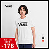 Vans范斯 男女情侣款短袖T恤 经典LOGO休闲TEE官方正品