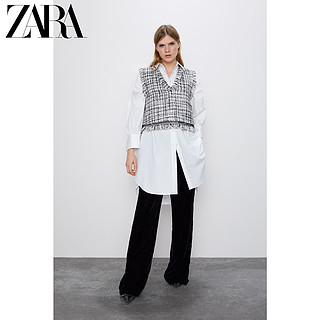 ZARA新款 女装 透明硬纱绢网上衣 07563042064