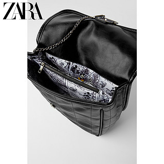 ZARA 新款 女包 黑色迪士尼米老鼠©印花软质斜挎包 16869510040