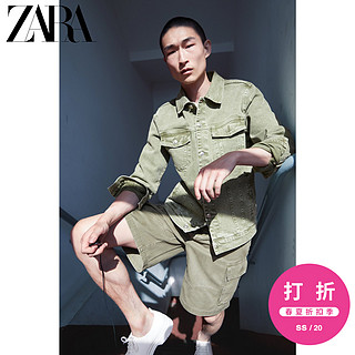 ZARA 新款 男装 牛仔夹克外套 04454401505