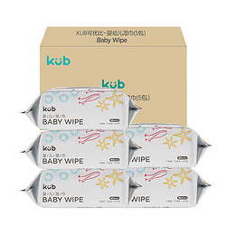 kub 可优比 婴儿专用湿巾 80抽*5包