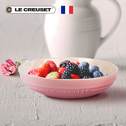 Le Creuset 酷彩 法国LE CREUSET酷彩 炻瓷圆形深盘20cm彩色鱼盘多色可选菜盘家用