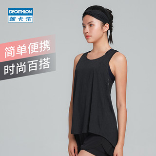 DECATHLON 迪卡侬 运动T恤女美背背心健身瑜伽跑步运动短袖速干透气上衣FICW