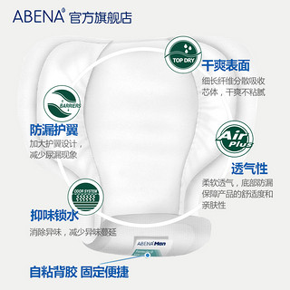 ABENA-MAN0 15片丹麦进口优质男性卫生巾/尿片 除臭抑味 前列腺