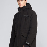 雪中飞 SNOWFLYING2020秋冬新品羽绒服男时尚连帽绣花运动休闲大码保暖外套潮