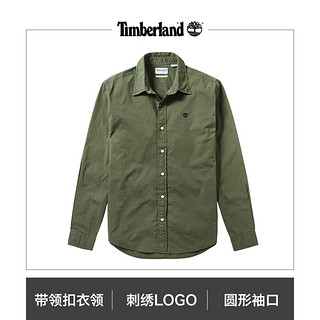 Timberland添柏岚男装新款刺绣LOGO长袖休闲衬衫|A1LSN