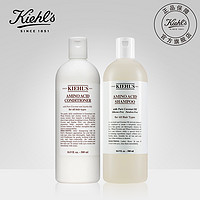 kiehls科颜氏氨基椰香组合 洗发啫喱500ml+护发乳液500ml