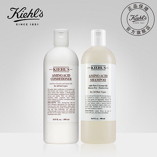 kiehls科颜氏氨基椰香组合 洗发啫喱500ml+护发乳液500ml