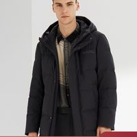 波司登羽绒服男通勤新款连帽时尚中长款冬季防寒外套B90141105