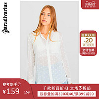 Stradivarius 波点印花长袖薄透衬衫衬衣女2020春新款06083592004