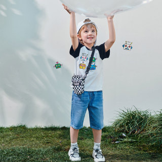 Mini Peace 太平鸟童装 儿童纯棉短袖T恤