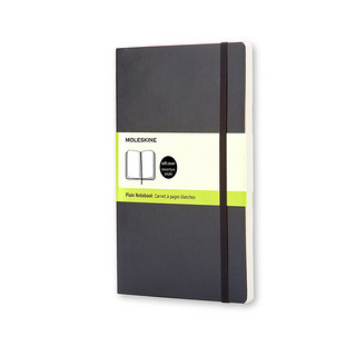 Moleskine新款经典纯白大型软面A5笔记本 简约创意办公文具用品 日记记事本商务办公会议记录本手帐手账本