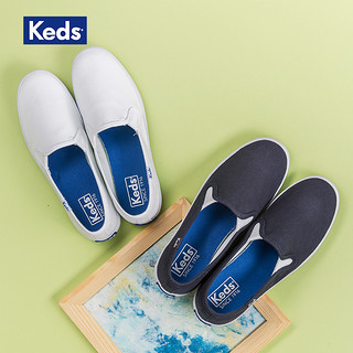 Keds旗舰店女鞋百搭乐福鞋懒人鞋小白鞋帆布鞋 WF23240 WF12911