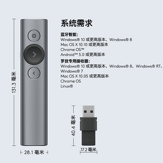 罗技spotlight蓝牙智能PPT翻页笔演示演讲电子教鞭