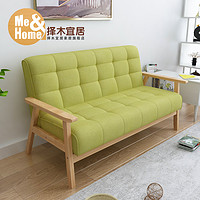 择木宜居 布艺沙发小户型客厅现代简约单人三人实木小沙发组合懒人