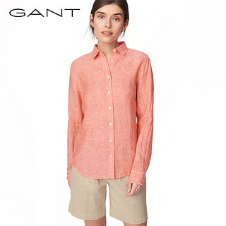 GANT/甘特2018女士春时尚休闲净色长袖衬衫4321000