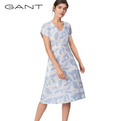 GANT/甘特GANT/甘特女士春优雅时尚休闲花版连衣裙4501016 *5件