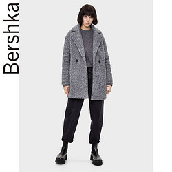 Bershka 06450564812 女士中长款毛呢大衣