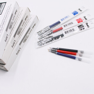 日本派通（Pentel）0.5mm中性笔芯学生考试水笔签字笔替芯 LRP5红色 12支/盒