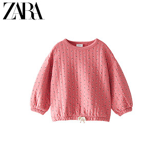 ZARA 新款 女婴幼童  特惠精选 花朵印花棉服卫衣 00061509645