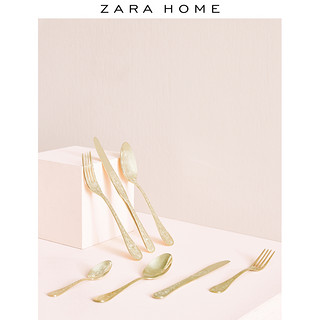 Zara Home 金色压纹餐匙搅拌勺甜品勺子家用餐具 47944300302