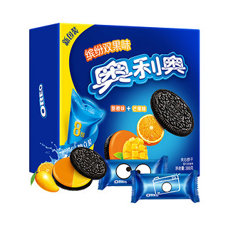 OREO 奥利奥 夹心饼干 甜橙味+芒果味 388g