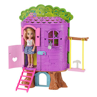 芭比娃娃Barbie小凯莉树屋女孩公主生日礼物套装过家家儿童玩具
