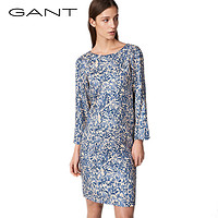 GANT/甘特夏季青花缠枝印花连衣裙4508011