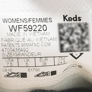 Keds女鞋 女厚底帆布鞋 松糕鞋休闲百搭小白鞋WF59220