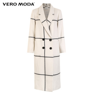 Vero Moda 319127507 格纹毛呢大衣