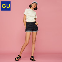 GU极优女装牛仔短裤(水洗产品)2019年夏季新品百搭女士短裤316327