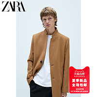 ZARA 新款 男装 倒翻领大衣外套 00706590704