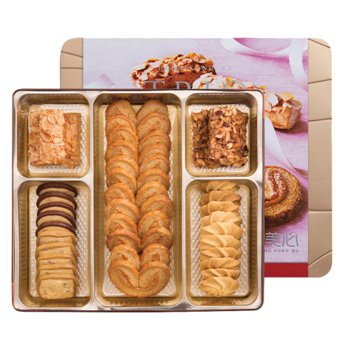 中国香港进口美心三重奏黄油曲奇饼干331g送礼礼盒早餐糕点零食