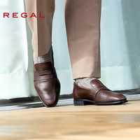 REGAL/丽格商务正装日本制男鞋德比男士尖头皮鞋42TR
