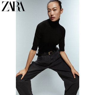 ZARA 〖包邮〗新款 女装 Z1975 打褶装饰宽松牛仔裤 06147159800